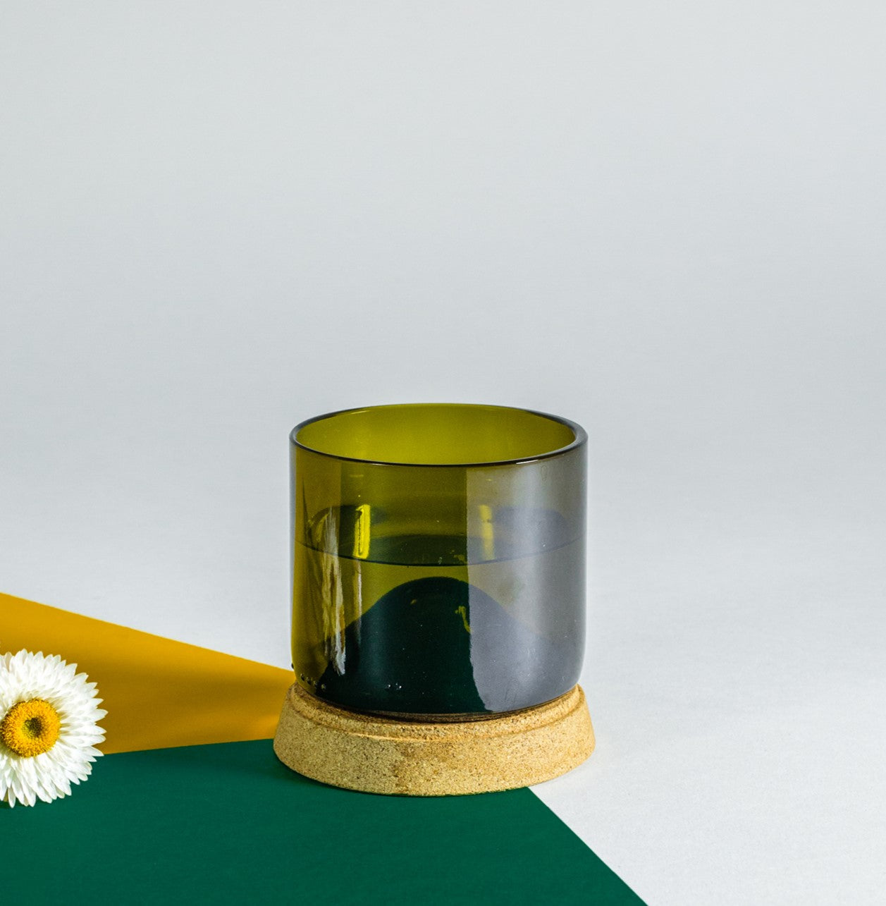 Set de 4 verres upcyclés chêne