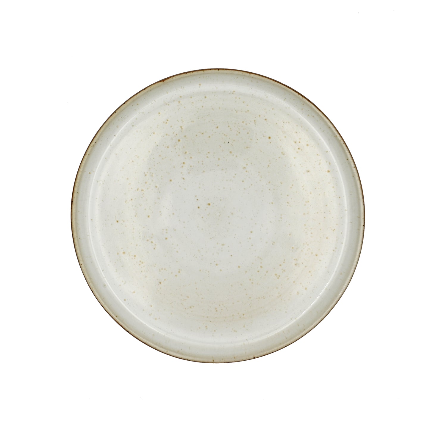 Assiette plate en grès français