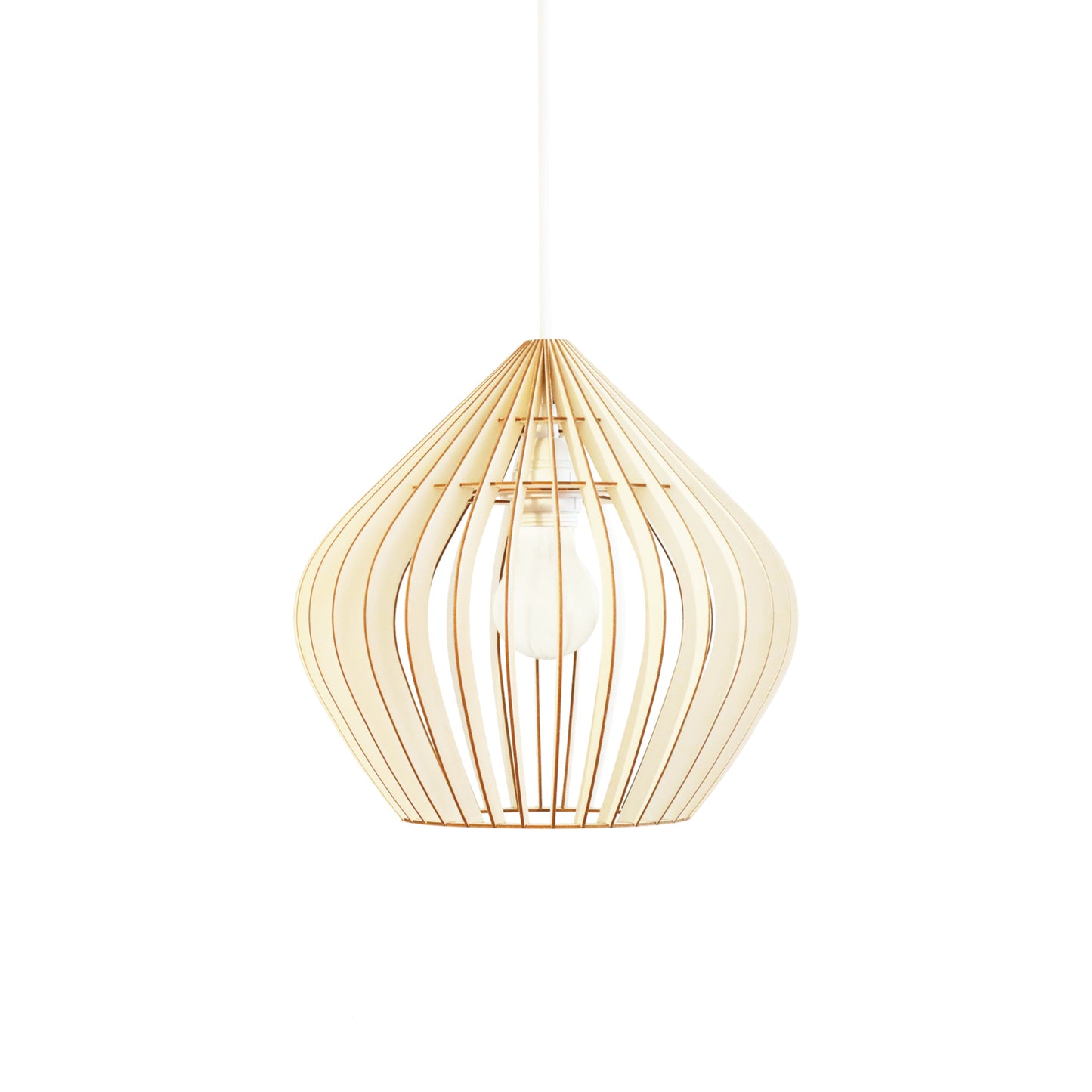 Suspension en carton-bois recyclé Monstera