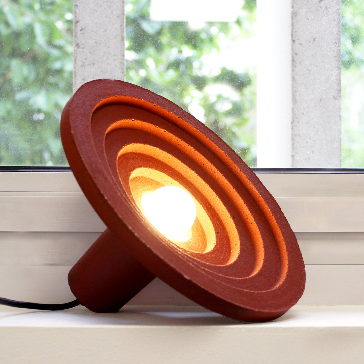Table lamp in recycled bricks - Scalaé