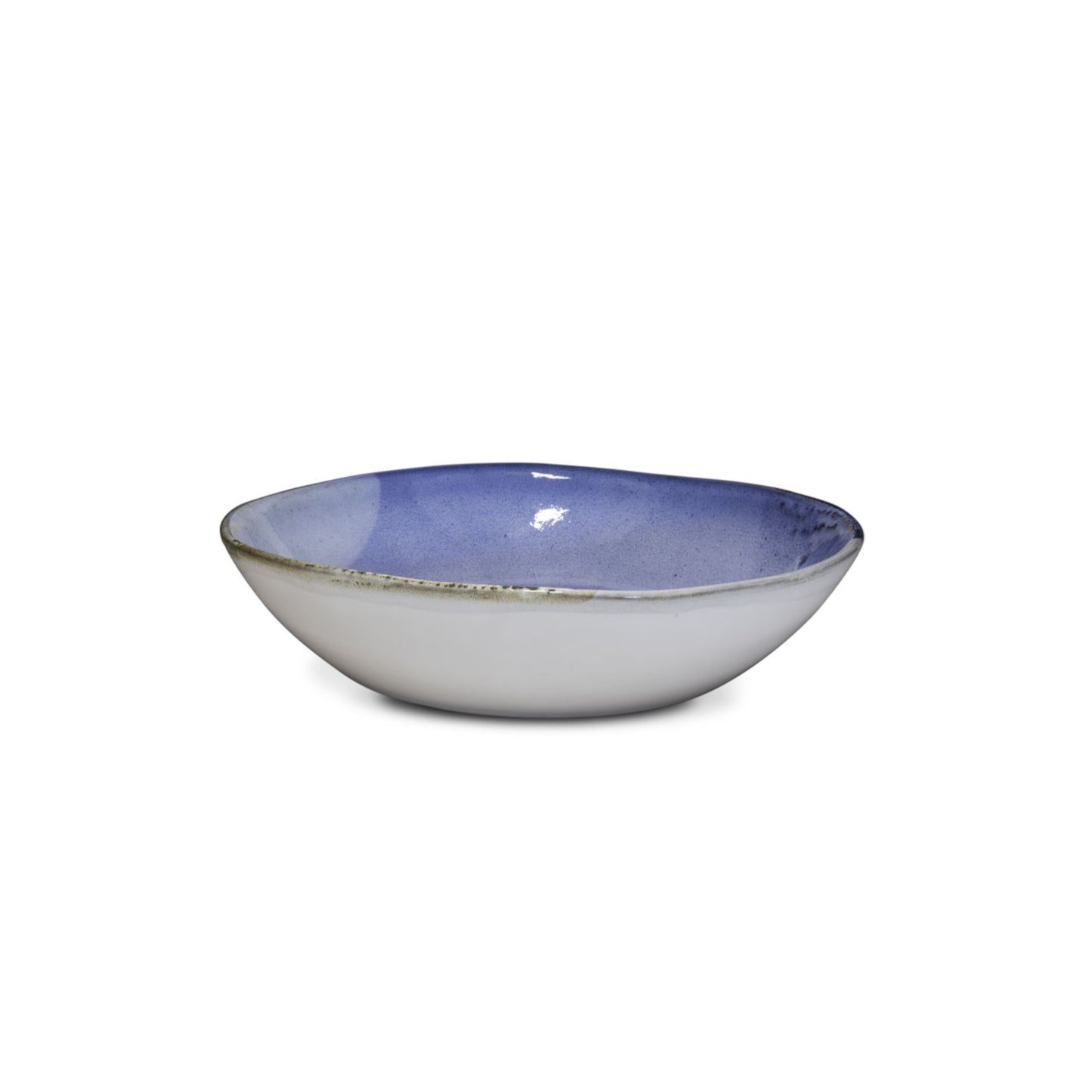 Set 4 soup plates in Portuguese stoneware - Amazônia Azul