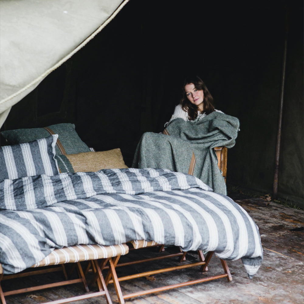 Duvet cover in 100% European linen - Tahoe