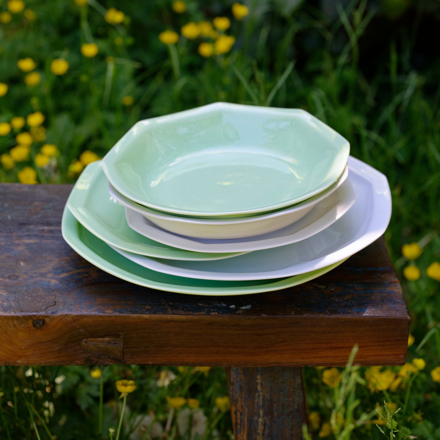 Dessert plate in white french procelain