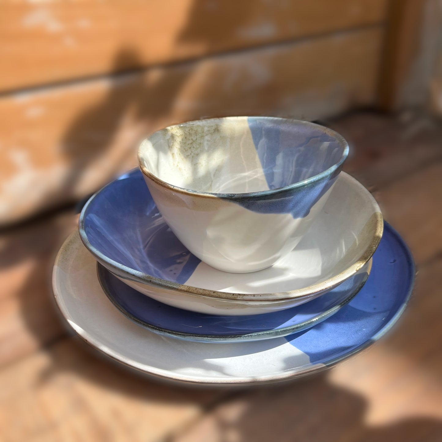 Set 2 bowls in Portuguese stoneware - Amazônia Azul