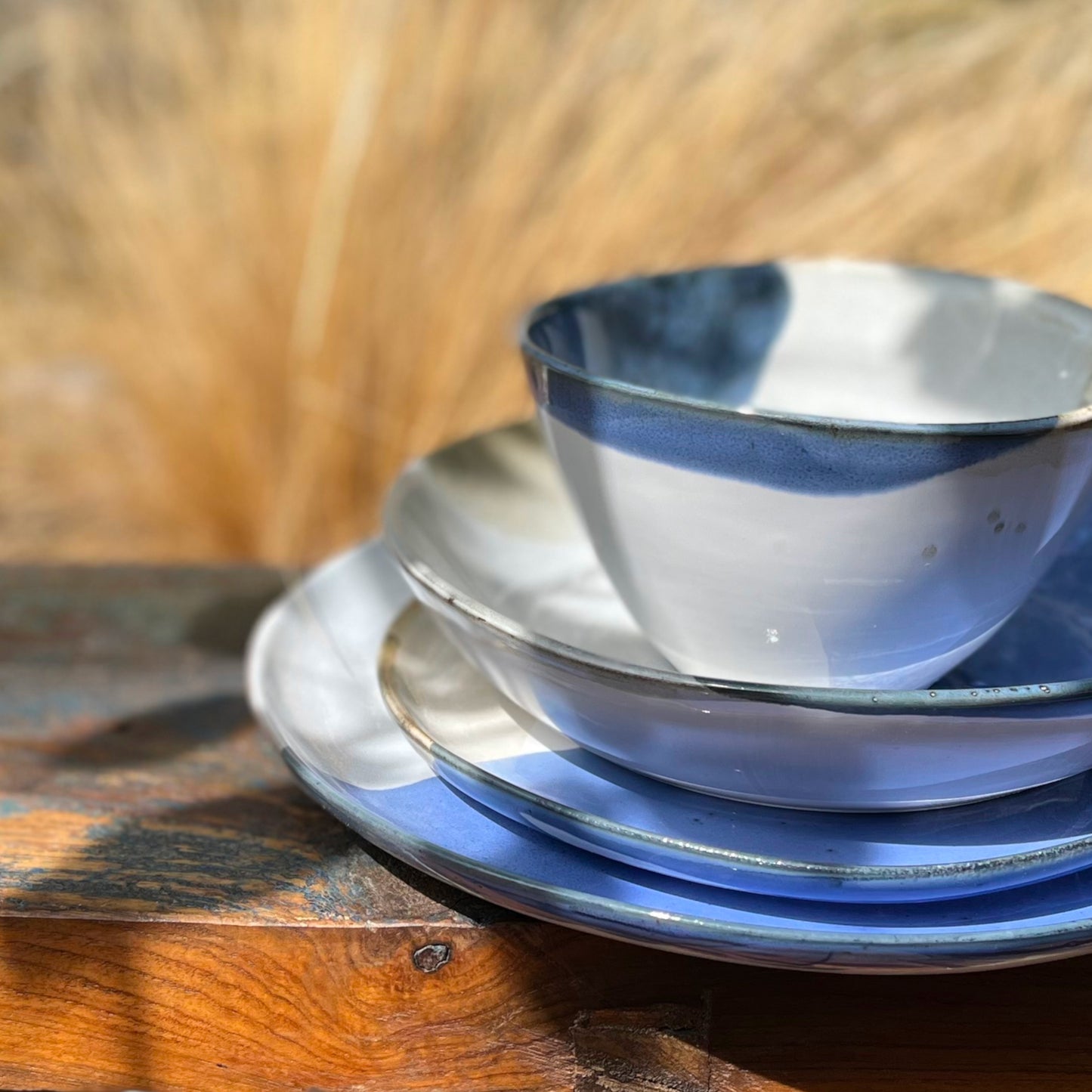 Set 2 bowls in Portuguese stoneware - Amazônia Azul