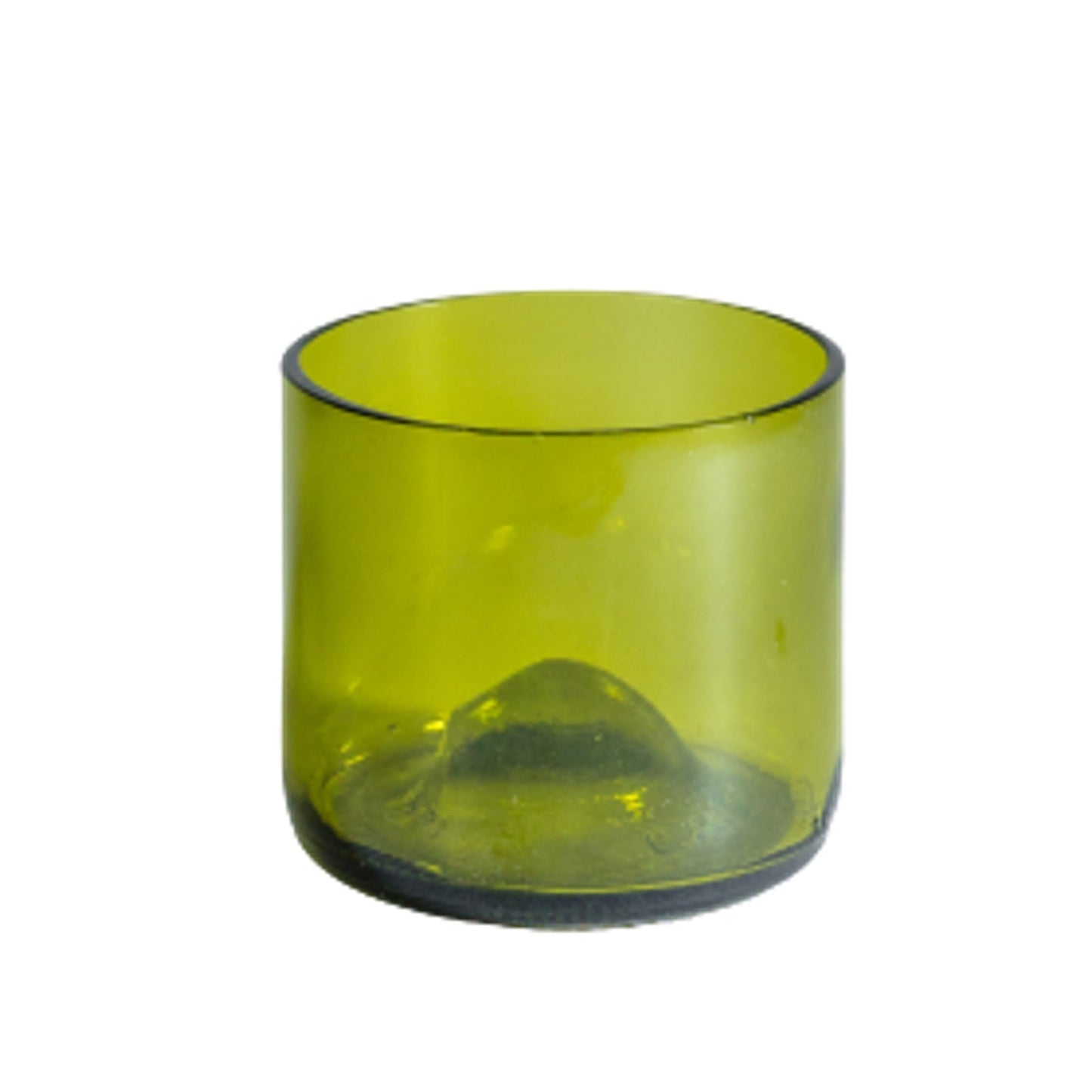 Set de 4 verres upcyclés feuille morte