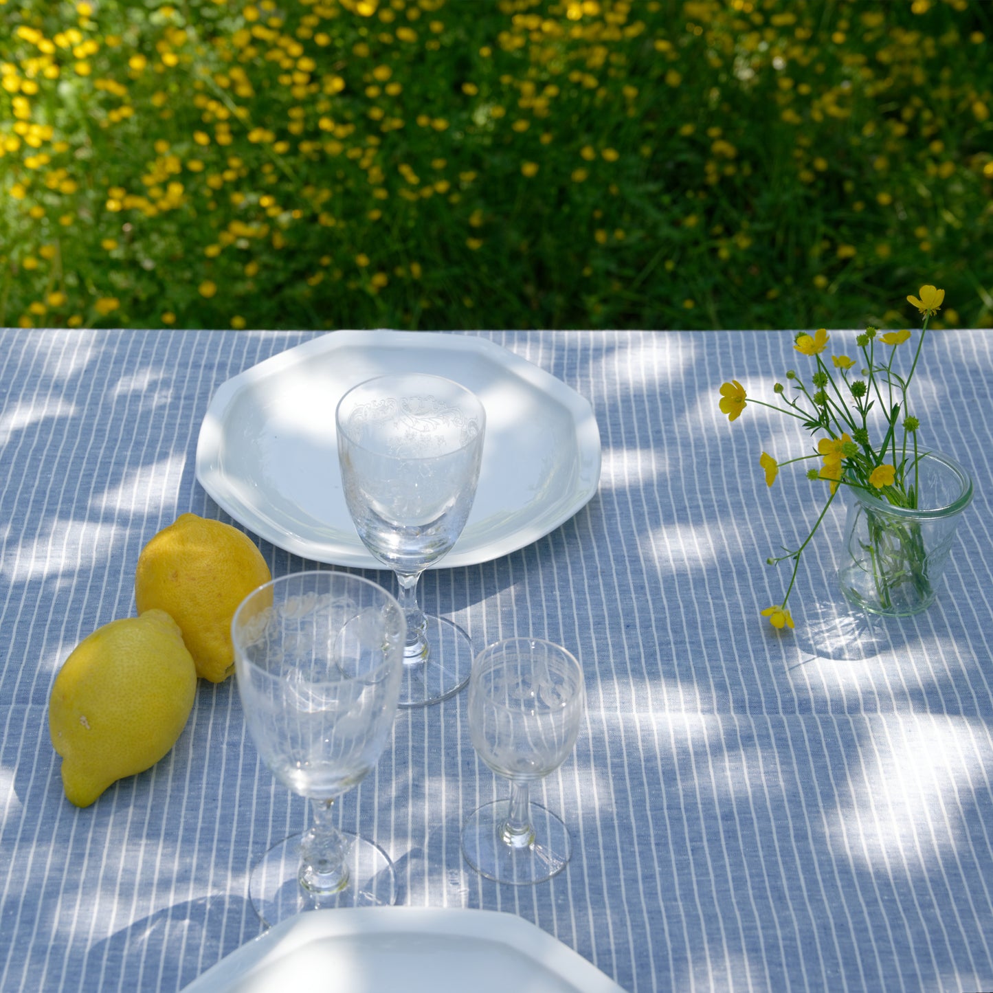Dinner plate in whit french porcelain