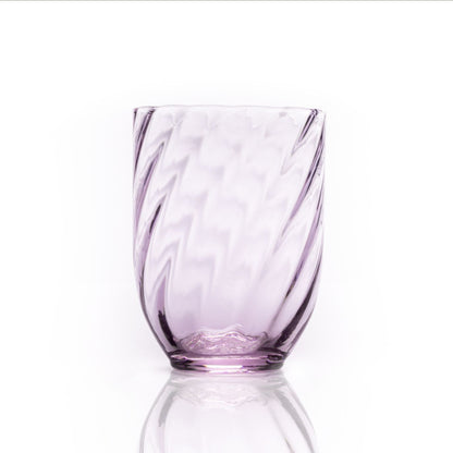 Bohemian glass tumbler - lilac
