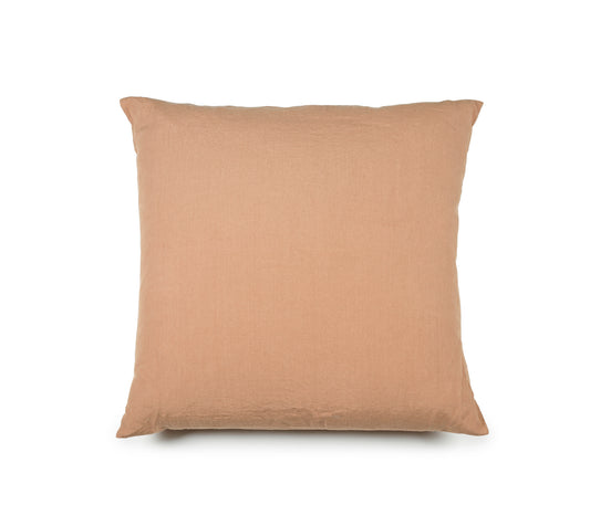 100% European linen pillow case - Madison Cinnamon