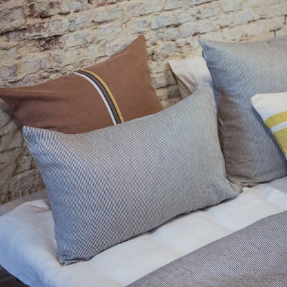 100% European linen pillow case - The Workshop Stripe