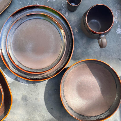 Set 2 mugs in Portuguese stoneware - Amazônia Azul
