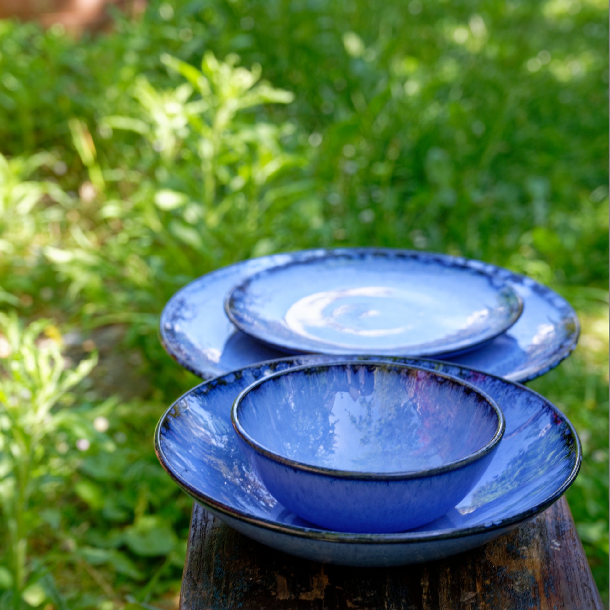 Petite assiette  Bleu marin - Vaisselle en céramique du Portugal