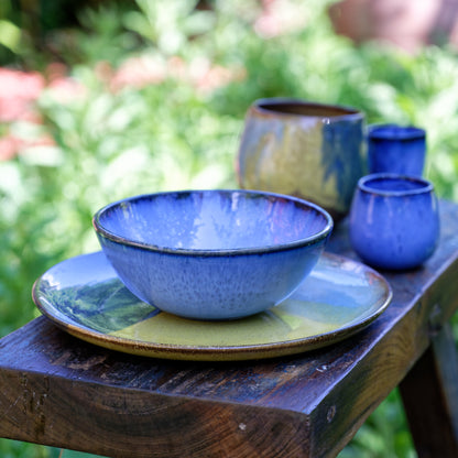 Set 2 bowls in Portuguese stoneware - Amazônia Azul