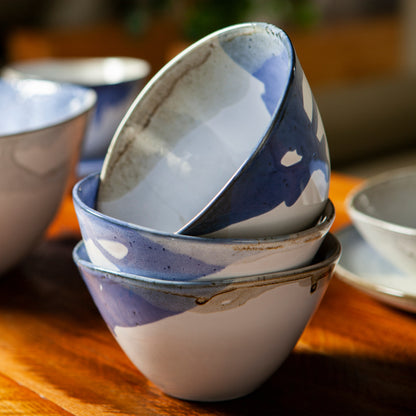 Set 2 bowls in Portuguese stoneware - Amazônia Azul