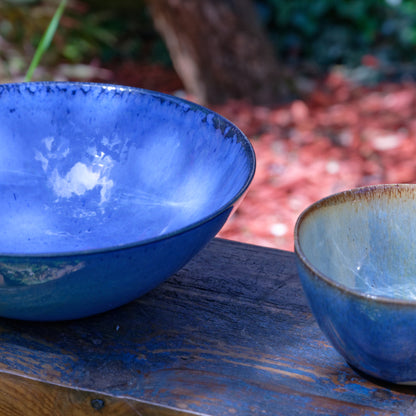Portuguese stoneware salad bowl - Amazônia Azul